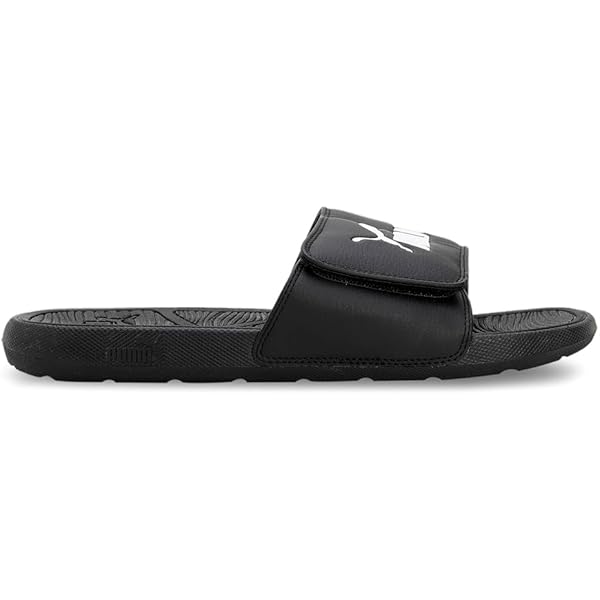 Amazon.com | PUMA Men's Cool Cat Hook & Loop Slide Sandal, Black