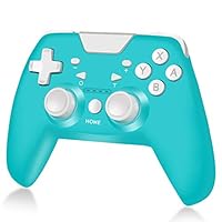 Wireless Controller for Nintendo Switch, RegeMoudal 500mAh Turquoise Switch Pro Controller Gamepad Remote Joystick, Supports 6-Axis Somatosensory Dual Vibration Turbo Function