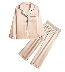 SWOMOG Kid Girls Boys Silk Satin Pajamas Set