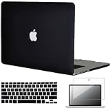 Easygoby 15-Inch 3 in 1 Rubberized Frosted Hardshell Case Cover for MacBook Pro 15.4" with Retina Display(A1398)-(NEWEST VERSION) + Matching Color Keyboard Cover + Screen Cover -Black
