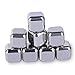 Dapai Stainless Steel Ice Cubes Reusable Chilling Stones 8 PCS with Storage Tray and Tong for Whiskey Wine Beer Coffee Juice Beverage