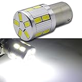 2x 1156 BA15S White 6K 6v LED Car Bulb Stop/Turn/Reverse/Tail/Parking Light Lamps