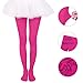 HDE Girl's Stockings Microfiber Opaque Footed Kids Tights