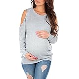 Women's Cold Shoulder Maternity Tunic Top by Rags and Couture