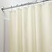 mDesign Extra Wide Heavy Duty Flat Weave Fabric Shower Curtain, Liner - Weighted Bottom Hem - for Shower and Bathtub - 72