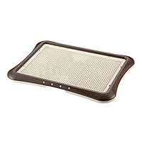 Richell Paw Trax Mesh Training Tray, Brown