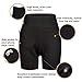 Rolewpy Neoprene Sauna Sweat Shorts for Women Weight Loss Workout Thigh Pants with Pocket Slimming Hot Thermo Sport Capris (Black02, Medium)