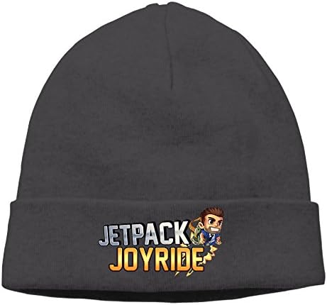 Jetpack Joyride Stretchy Funny Black Knit Hat Beanies Cap