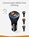 Roav SmartCharge Spectrum, by Anker, 30W Dual USB Car Charger with Quick Charge 3.0, for iPhone X/8/7/6s/Plus, iPad Pro/Air 2/Mini, Galaxy S8+/S8/S7/S6/Edge/Plus, Note 8/5/4, LG, Nexus, HTC, and More