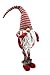 ITOMTE Handmade Swedish Gnome, Scandinavian Tomte, Yule Santa Nisse, Nordic Figurine, Plush Elf Toy, Home Decor, Winter Table Ornament, Christmas Decorations, Holiday Presents - 24 Inches, Red