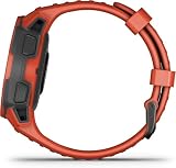 Garmin Instinct Solar Rugged GPS Smartwatch Flame Red Sports Health Monitoring view 4
