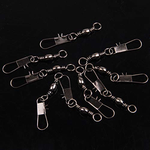 Shaddock Fishing Angelwirbel mit Sicherheits-Schnappverbinder, Schnappwirbel, solide Ringe, hohe Festigkeit… – Bild 7