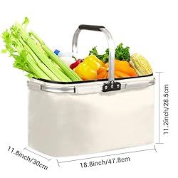 Market Basket Collapsible Large Reusable Shopping