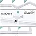 Quality Clever Cable Management On Wall Cover Raceway, 200 Inches - Protect & Organize TV Cable, Wires, & Cords - Concealer for Home, Work, or Office - Adheres with Adhesive or Screws - Paintable