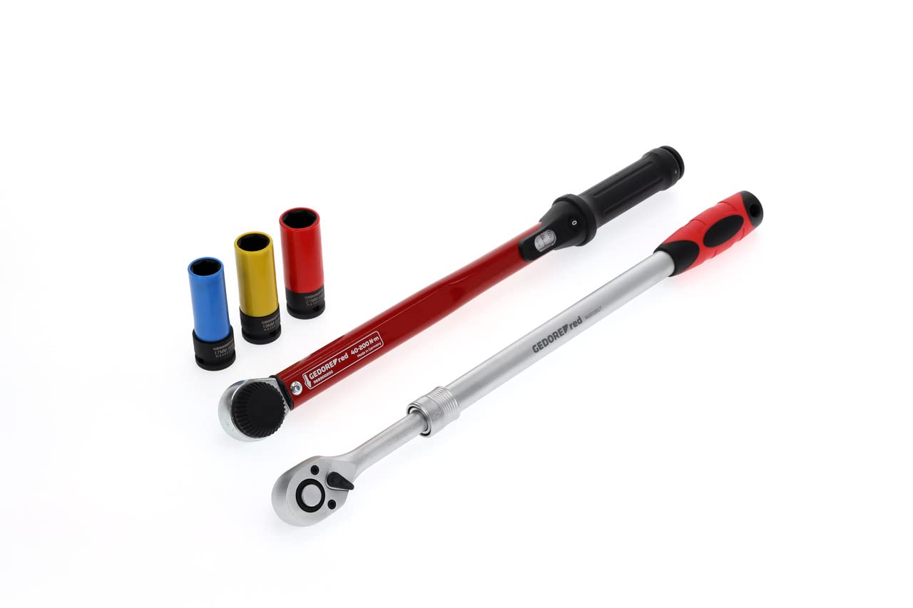 GEDORE red Wheel change set, 3-pc. set, Complete, Tool case for auto mechanics, Tyre change, R69003000