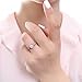 BERRICLE Sterling Silver Solitaire Wedding Engagement Rings 1 Carat Round Cubic Zirconia CZ Promise Ring for Women, Rhodium Plated Size 4-10