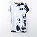 GETUBACK Women's Tie Dye Low Cut Tunic Top M/M Blue