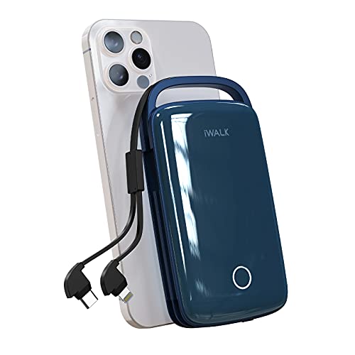 iWALK Portable Charger 20000mah 18W PD Power Bank with Built in USB C