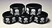Vape Rings 5 pack Silicone Bands Skull and Crossbones for RDA, RTA, Tanks, and Mods (Black)