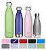 MIRA Insulated Double Wall Vacuum Stainless Steel Water Bottle, 17 oz, Cola Shaped, Blue