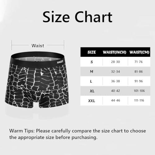 HAGOT 3/5/6 Pack Men's Boxer Shorts, Cotton Underwear, Soft and Stretchy
