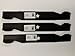 Set of 3, Made In USA Blade For 137380, 532137380 50" Deck, Craftsman, Poulan, Husqvarna, Wizard