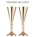 2 Pcs Set Metal Wedding Flower Trumpet Vase Stand, 14 inch Table Decorative Centerpiece Artificial Flower Arrangements for Anniversary Ceremony Party Birthday Event Aisle Home Decoration (Gold)
