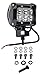 Cutequeen 18w 1800 Lumens Cree LED Spot Light for Off-road SUV Boat 4x4 Jeep Lamp Tractor Marine Off-road Lighting Rv Atv(pack of 2)