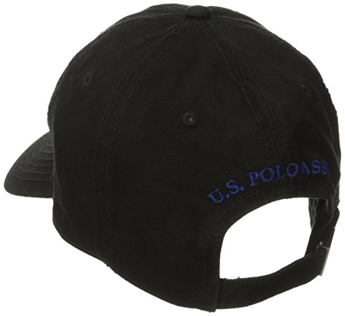 U.S. Polo Assn. Men's Small Solid Horse Adjustable Cap, Black, One Size