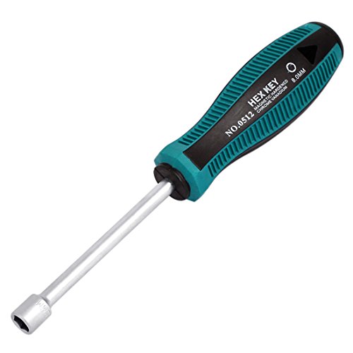 Click Here to See More Images 8mm Hexagon Nut Hex Socket Wrench Screwdriver Hand Tool Black Green