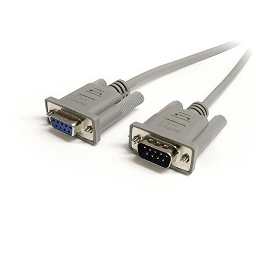 StarTech.com 10 ft Straight Through Serial Cable - M/F - Serial extension cable - DB-9 (M) to DB-9 (F) - 10 ft - gray (MXT10010)
