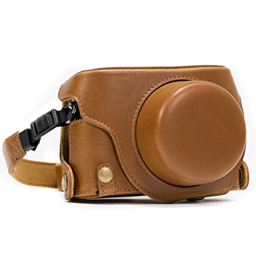 MegaGear Ever Ready Protective Leather Camera Case, Bag for Panasonic