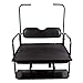 ECOTRIC Flip Folding Rear Back Seat Kit for 1995-Up EZGO TXT Golf Cart | Black Cushions - You Will Receive Two Packages