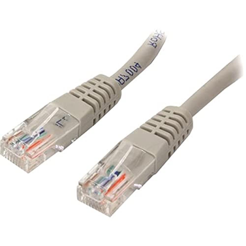 StarTech Cat5e Ethernet Cable - 5 ft - Gray - Patch Cable - Molded Cat5e Cable - Short Network Cable - Ethernet Cord - Cat 5e Cable - 5ft (M45PATCH5GR) — image 1