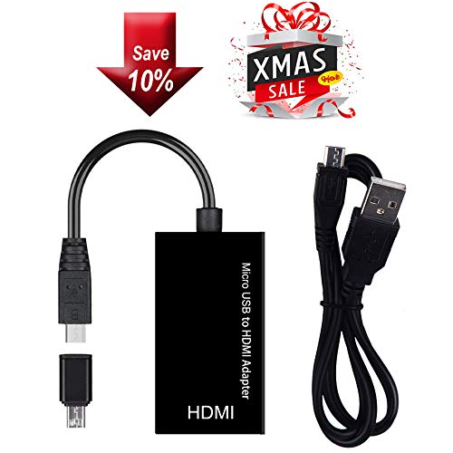 Micro USB to HDMI,ZAMO 5 Pin to 11 Pin Converter Compatible Android Smart Phones and Tablets,Support 1080P High Definition Resolution