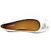 Coach Chelsea Metallic Tumbled Silver Cap-Toe Ballet Flat Women's Dress Shoe