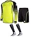 KELME Soccer Goalie Jersey Padded Uniform Kit - Goalkeeper Jersey, Shorts, Socks - Mens Football Padded Shirt Kids/Adult size