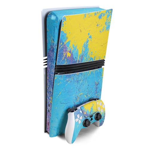 Gaming Skin Compatible with Sony PlayStation 5 PS5 Pro Bundle - Splatter Wall -…