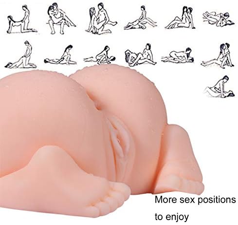 Male Adult Toy Silicone TPR 3D Realistic Masturators Toy for Men - Flesh (8.66 * 8.27 * 4.33 inch)