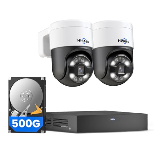 Hiseeu 6MP PoE PTZ Camera System NVR