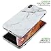 GOLINK MATTE Finish Marble Series Slim-Fit Ultra-Thin Anti-Scratch Shock Proof Dust Proof Anti-Finger Print TPU Gel Case for iPhone Xs MAX 6.5 inch(White Marble)