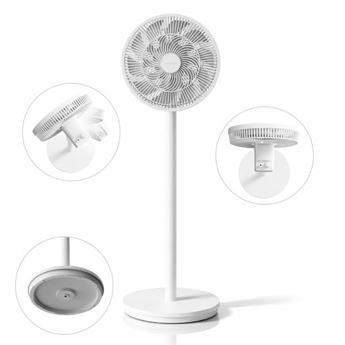 Deerma 16" Stand Fan, Floor Fan 60W with 3 Mode/Speed, 7 Leaf Blade, 4 Adjustable Height & Tilt