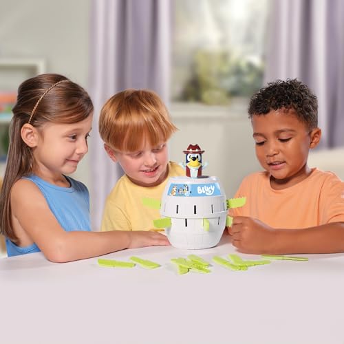 TOMY Pop Up Bluey Kids Game- Family and Preschool Games for Family Game Night - Winter Break Activities- Girls and Boys Games - 2-4 Players - Ages 4 Years and Up