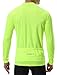 Spotti Men's Cycling Bike Jersey Long Sleeve with 3 Rear Pockets - Moisture Wicking, Breathable, Quick Dry Biking Shirt Yellow