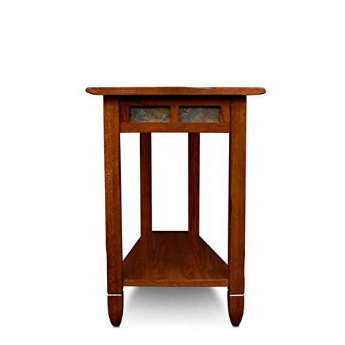 Leick Rustic Oak Slate Tile Recliner Wedge End Table Pricepulse