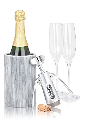 image for Modern Innovations Elegant Grey Marble Wine Cooler & Champagne Chiller