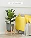 Mkono Plant Stand Mid Century Wood Flower Pot Holder (Plant Pot NOT Included) Modern Potted Stand Indoor Display Rack Rustic Decor, Up to 12 Inch Planter, Natural