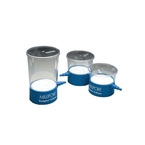 EMD Millipore Steritop-GP SCGPT10RE Polystyrene Bottle Top Vacuum Filter Unit, Radio-Sterilized, Hydrophilic, Polyethersulfone Membrane, Clear with Blue Adapter, 1000mL Volume, 1000mL Funnel Capacity, 0.22Âµm Pore Size, 45mm Thread (Pack of 12)