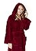 Arus Women's Hooded Fleece Bathrobe Turkish Soft Plush Robe