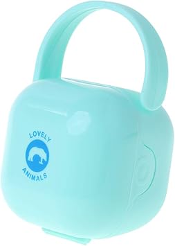 Exing Boite A Sucettes Pour Bebe Cas De Stockage De Tetine Conteneur De Sucette Pour Nouveau Ne Porte Sucette De Voyage Portable Sucette Bebe Anti Poussiere Bleu Amazon Fr Bagages